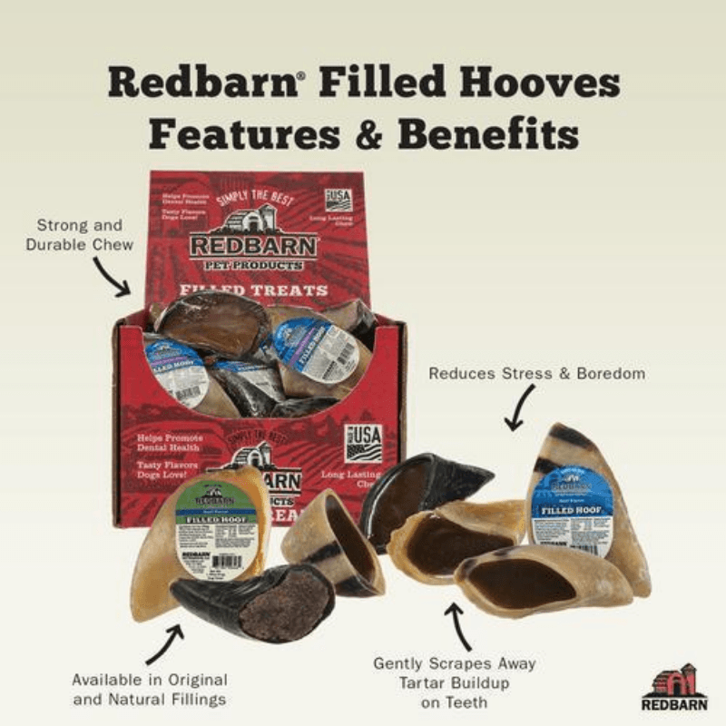 Redbarn Dog Treats Beef and Peanut Butter Hoof | Gilford Hardware