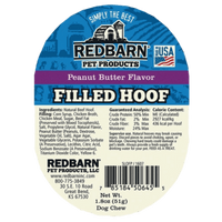 Thumbnail for Redbarn Dog Treats Beef and Peanut Butter Hoof | Gilford Hardware