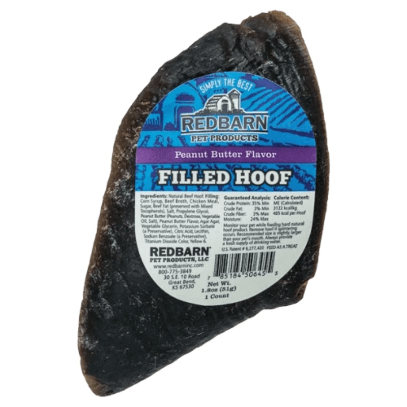 Redbarn Dog Treats Beef and Peanut Butter Hoof | Gilford Hardware