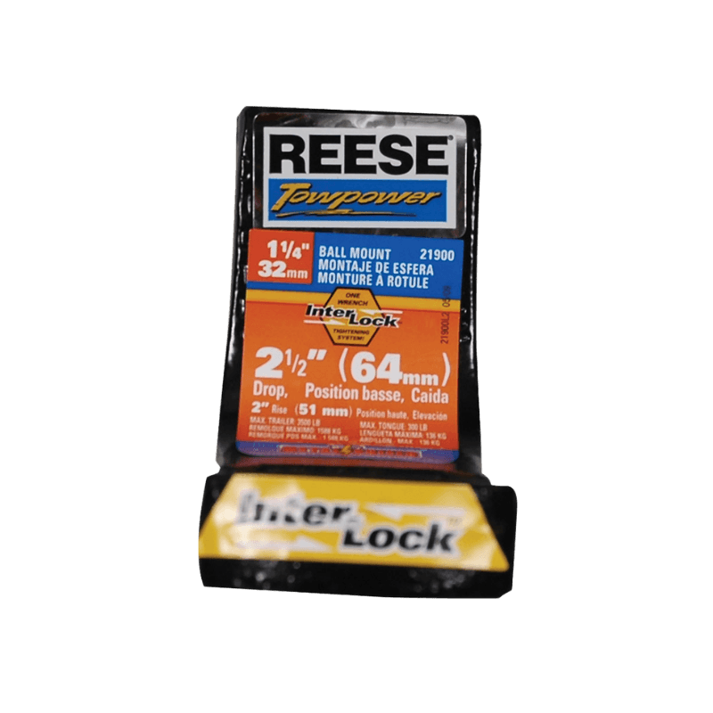 Reese Drop 2-1/2" Trailer Hitch Ball Mount 1-1/4"