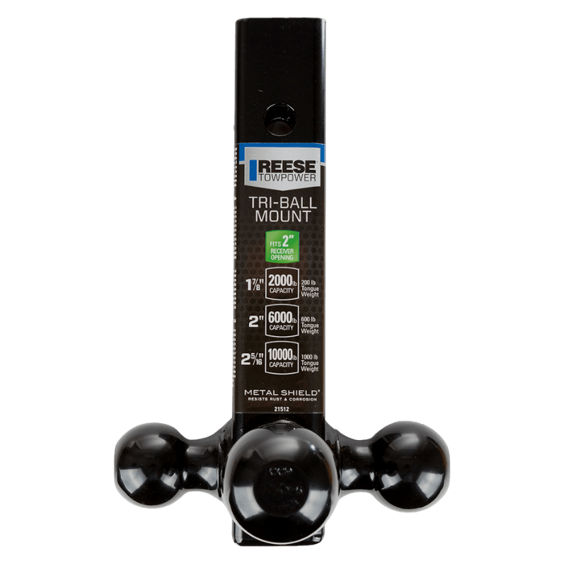 Reese Tri-Ball Trailer Hitch Ball Mount 2" | Gilford Hardware