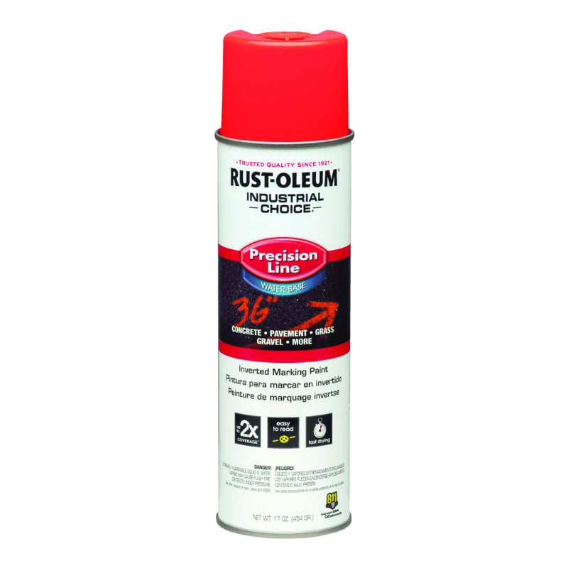 Rust-Oleum Fluorescent Orange Inverted Marking Paint 17 oz. | Gilford Hardware