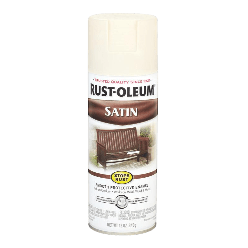 Rust-Oleum Stops Rust Satin White Spray Paint 12 oz. | Gilford Hardware