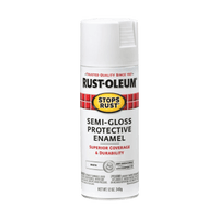 Thumbnail for Rust-Oleum Stops Rust Semi-Gloss White Spray Paint 12 oz | Gilford Hardware