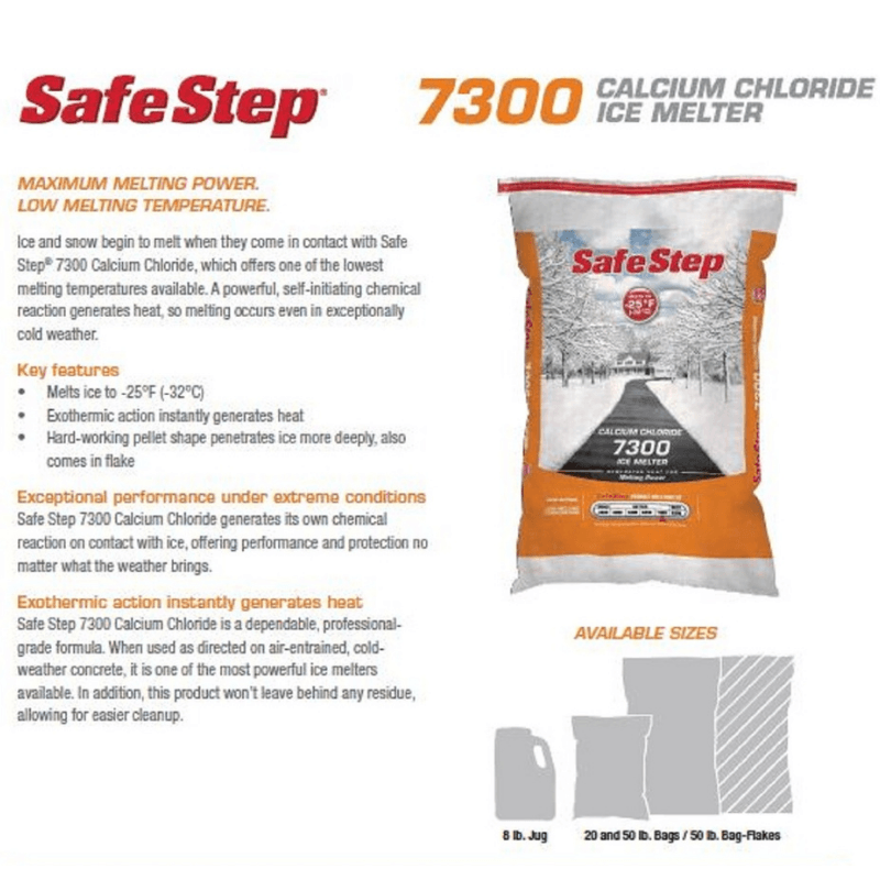 Safe Step 7300 Calcium Chloride Pellet Ice Melt 50 lb. | Gilford Hardware