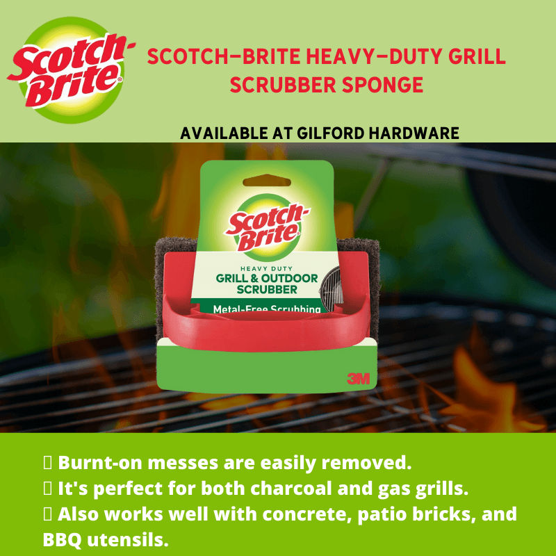 Scotch-Brite Heavy-Duty Grill Scrubber Sponge | Gilford Hardware