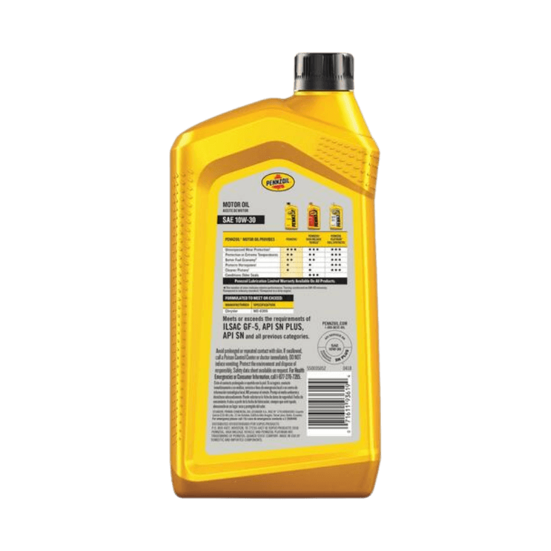 Pennzoil Motor Oil Multi Grade 10W-30 4-Cycle 1 qt. | Gilford Hardware