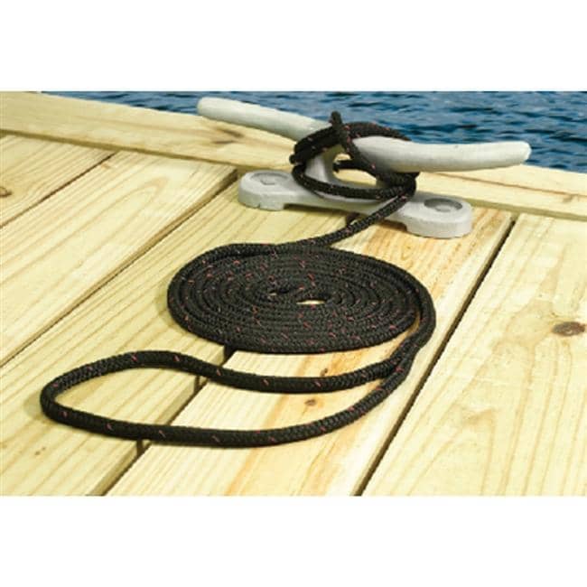 Seachoice Black Dock Line 3/8 x 15 ft. | Gilford Hardware