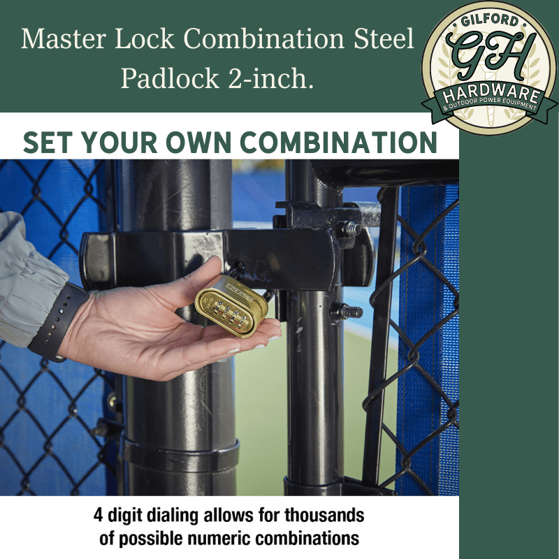 Master Lock Combination Steel Padlock 2-inch. | Gilford Hardware 