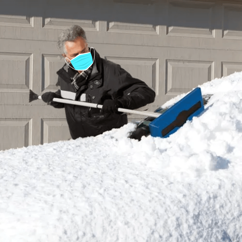 SnowJoe 2-In-1 Telescoping Snow Broom + Ice Scraper | GH