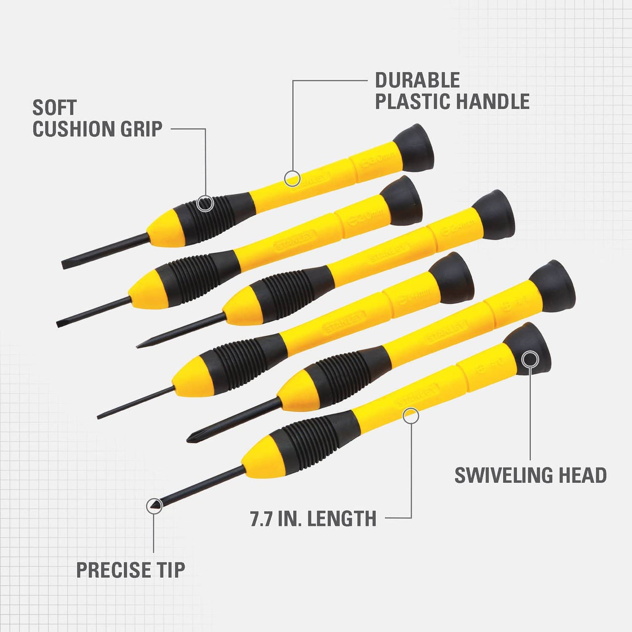 Stanley Precision Screwdriver Set 6-Piece. | Gilford Hardware