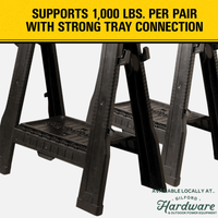 Thumbnail for Stanley Portable Folding Sawhorse 2-Pack. | Gilford Hardware 