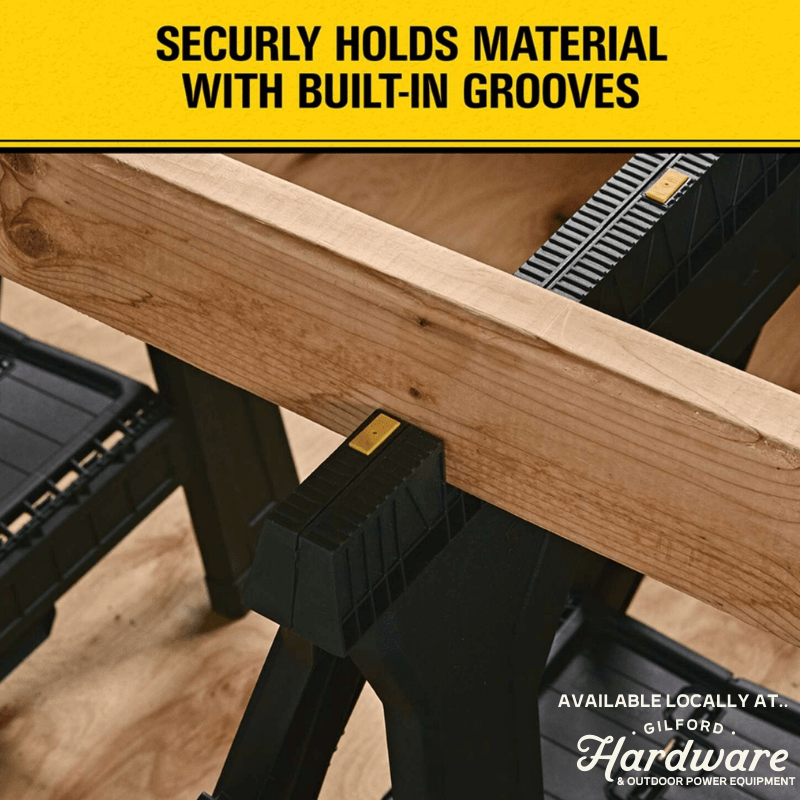 Stanley Portable Folding Sawhorse 2-Pack. | Gilford Hardware 