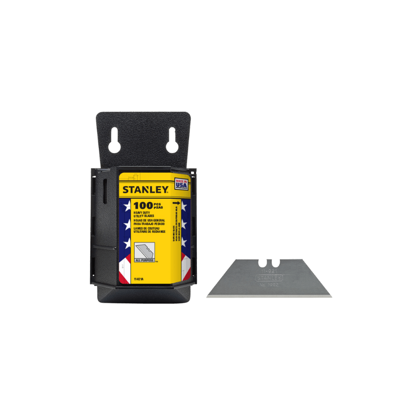 Stanley Steel Heavy Duty Blade Dispenser with Blades   100 pc. | Gilford Hardware 