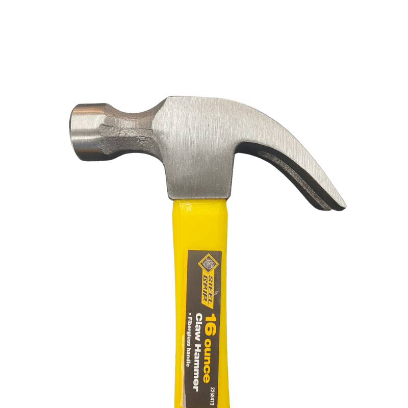 Steel Grip Claw Hammer Smooth Face Fiberglass 16 oz. | Gilford Hardware