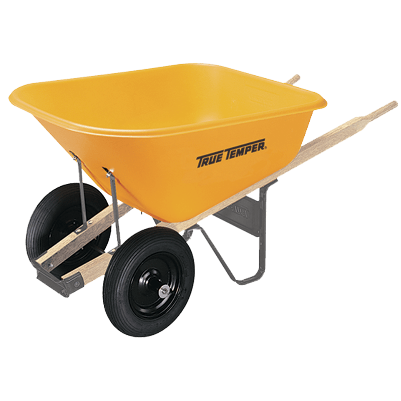 True Temper Poly Wheelbarrow Dual Wheel 8 ft³ | Gilford Hardware