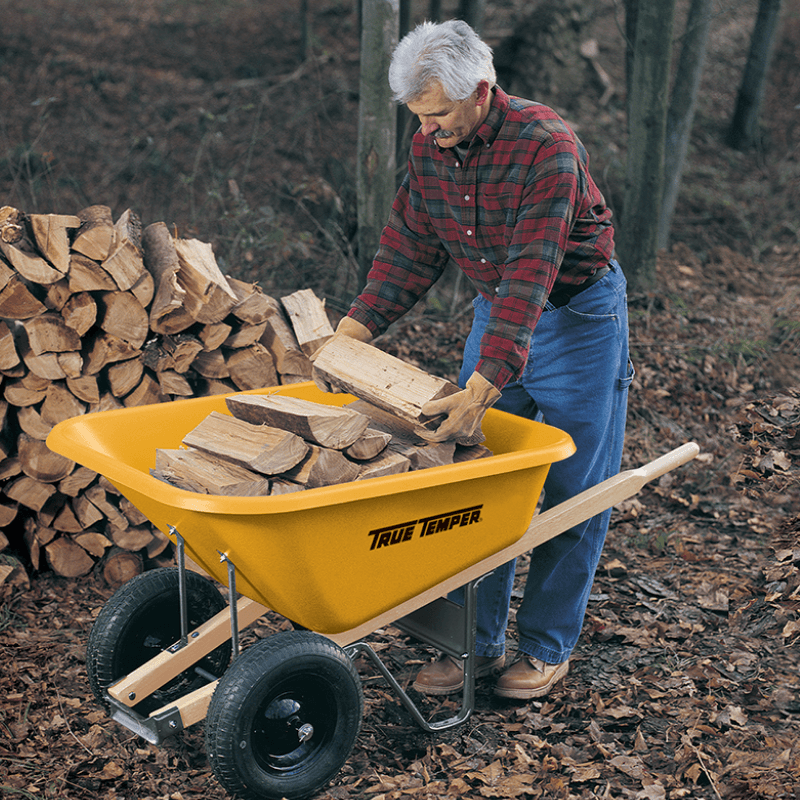 True Temper Poly Wheelbarrow Dual Wheel 8 ft³ | Gilford Hardware