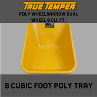 Thumbnail for True Temper Poly Wheelbarrow Dual Wheel 8 ft³ | Gilford Hardware