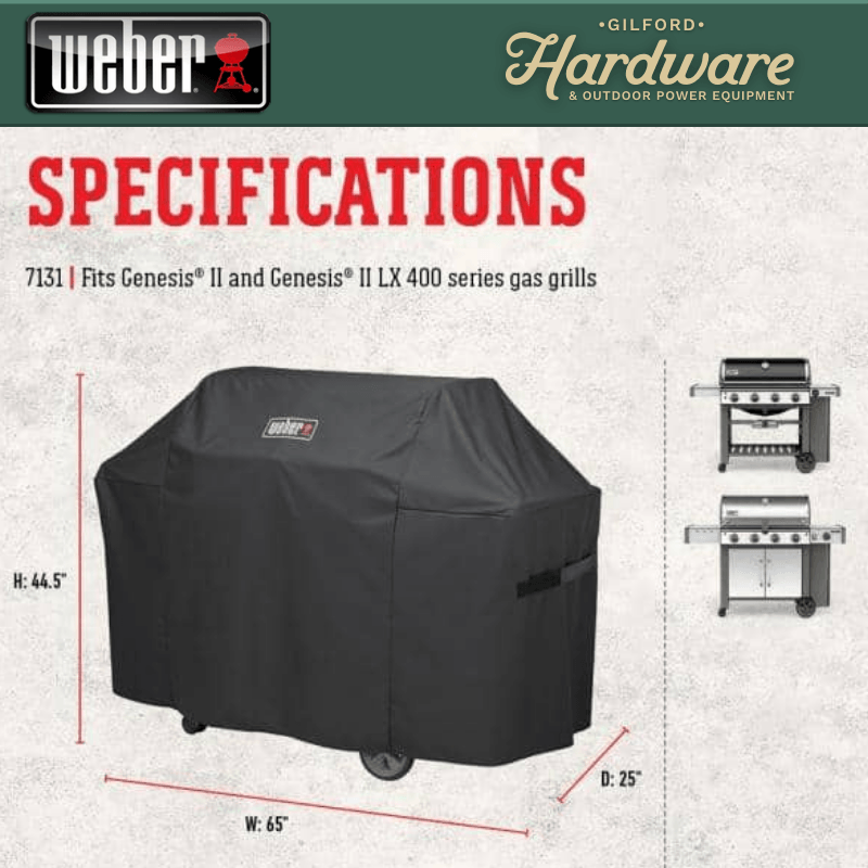 Weber Genesis II 4-Burner Grill Cover | Gilford Hardware