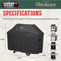 Thumbnail for Weber Genesis II 3-Burner Cover | Gilford Hardware