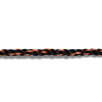 Thumbnail for Wellington Black/Orange Twisted Poly Truck Rope 3/8 in. D X 50 ft. L | Gilford Hardware