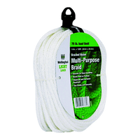 Thumbnail for Wellington White Solid Braided Nylon Rope 1/4