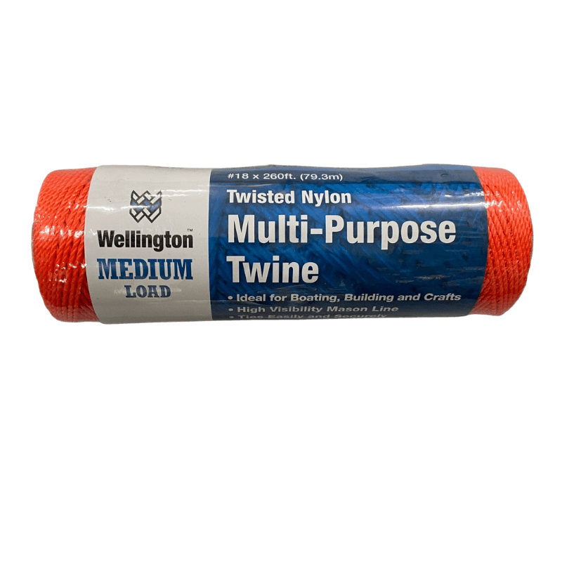 Wellington Orange Twisted Nylon Mason Line Twine 260 ft.  | Gilford Hardware