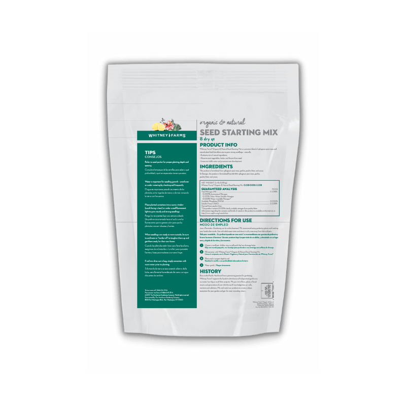 Whitney Farms Organic Seed Starting Mix 8 qt. | Gilford Hardware